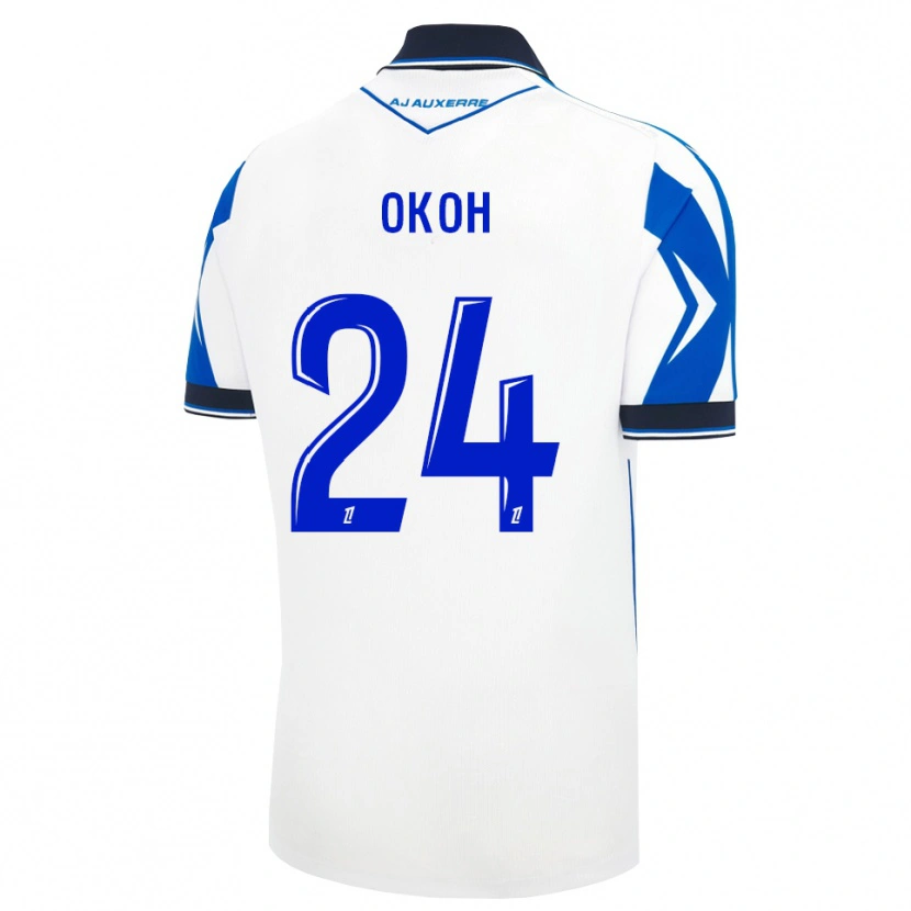 Danxen Męski Bryan Okoh #24 Czarny Biały Niebieski Domowa Koszulka 2026/27 Koszulki Klubowe