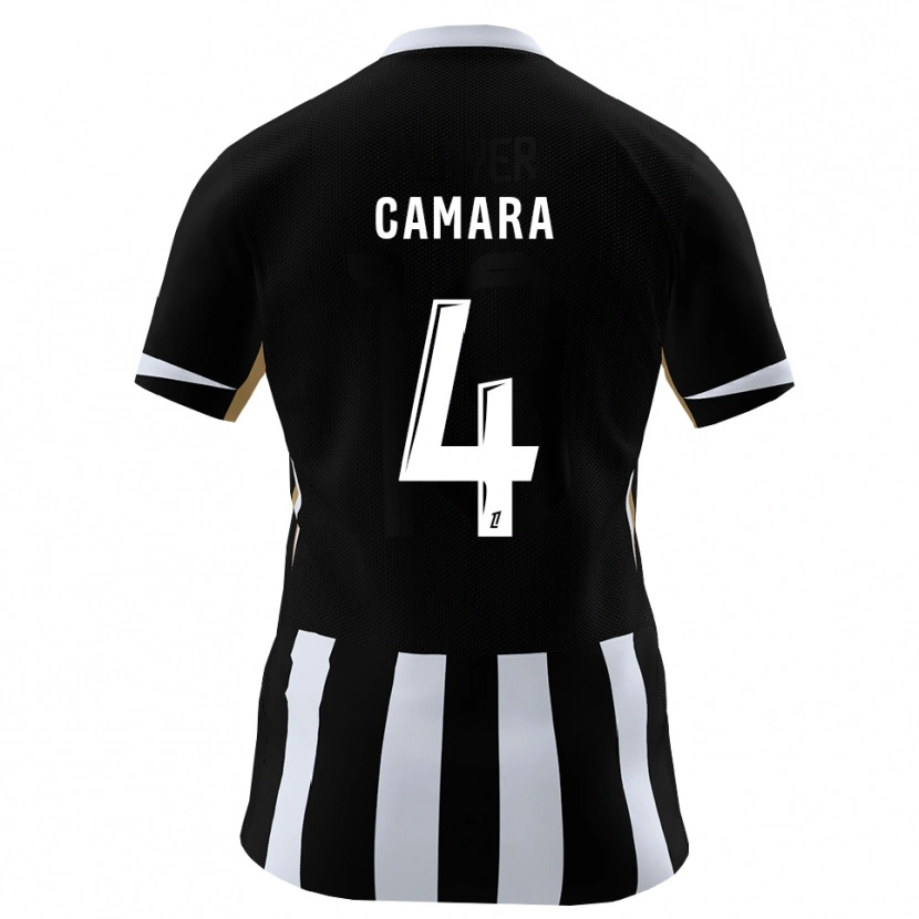 Danxen Męski Ousmane Camara #4 Czarny Niebieski Domowa Koszulka 2026/27 Koszulki Klubowe