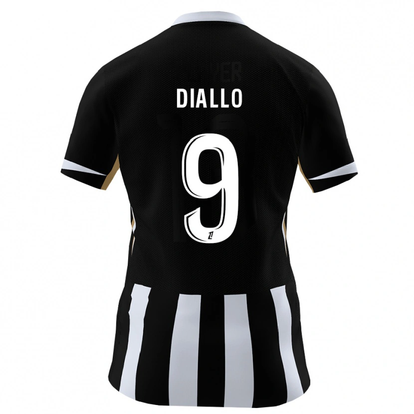 Danxen Męski Mamadou Diallo #9 Czarny Niebieski Domowa Koszulka 2026/27 Koszulki Klubowe
