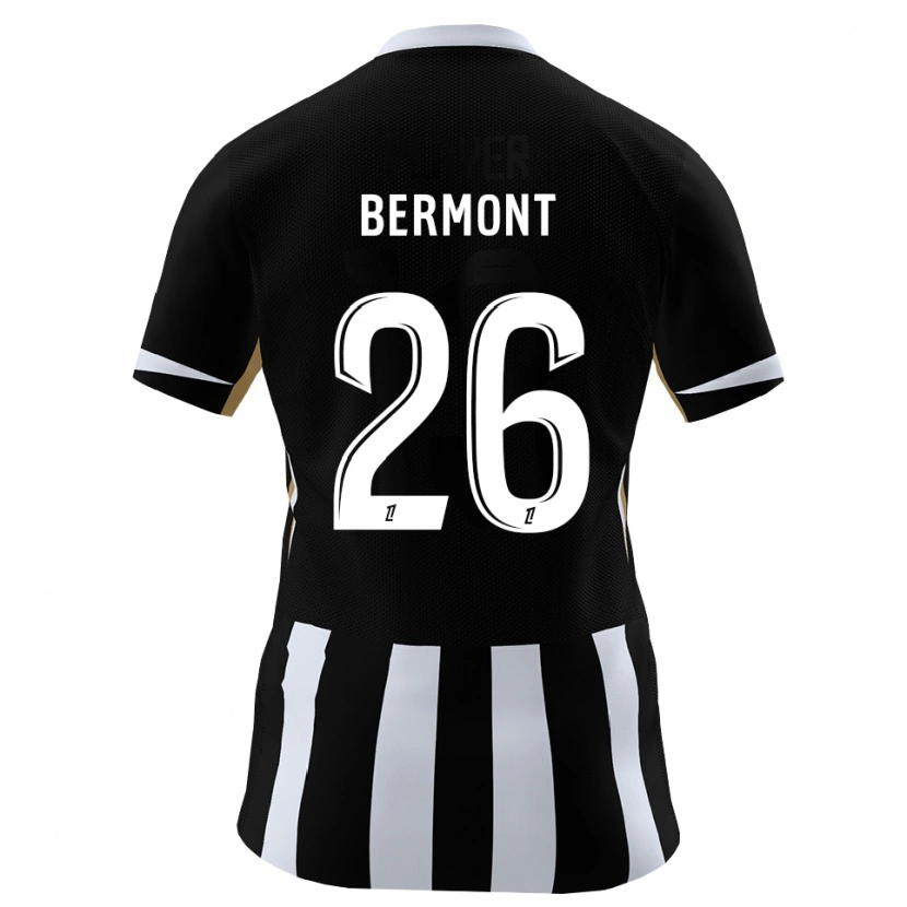 Danxen Męski Anthony Bermont #26 Czarny Niebieski Domowa Koszulka 2026/27 Koszulki Klubowe