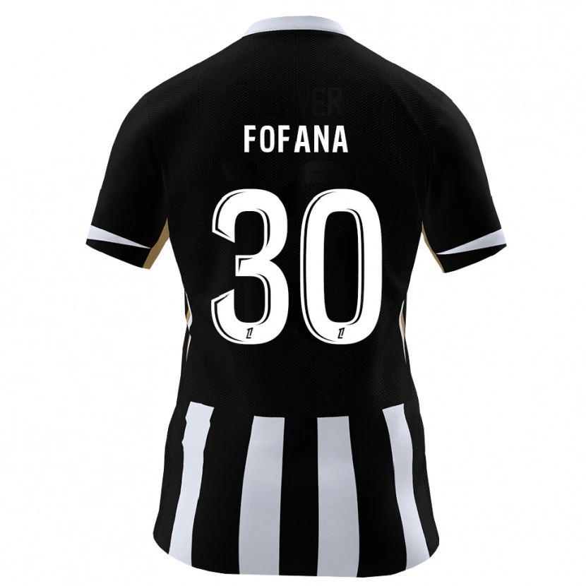 Danxen Męski Yahia Fofana #30 Czarny Niebieski Domowa Koszulka 2026/27 Koszulki Klubowe