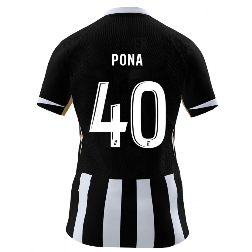 Danxen Męski Oumar Pona #40 Czarny Niebieski Domowa Koszulka 2026/27 Koszulki Klubowe