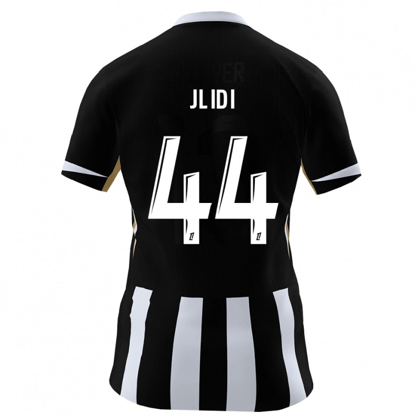 Danxen Męski Yahia Jlidi #44 Czarny Niebieski Domowa Koszulka 2026/27 Koszulki Klubowe