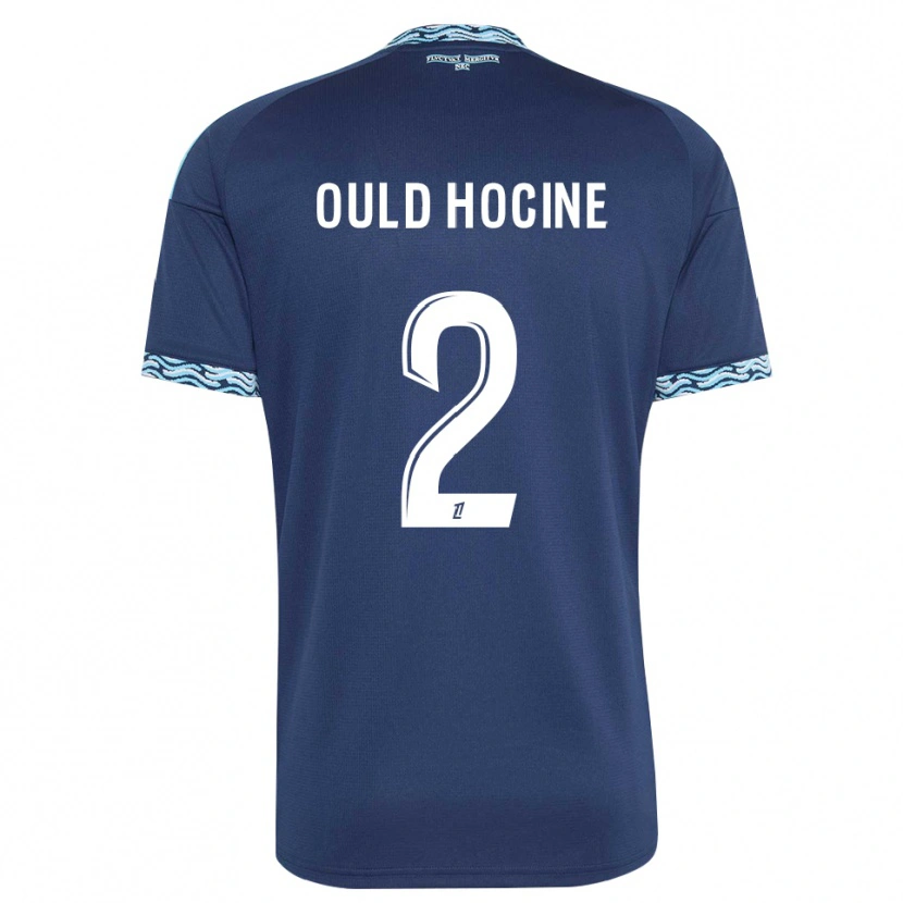 Danxen Męski Célina Ould Hocine #2 Stalowoniebieski Biały Domowa Koszulka 2026/27 Koszulki Klubowe
