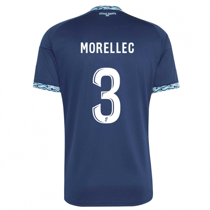 Danxen Męski Lucien Morellec #3 Stalowoniebieski Biały Domowa Koszulka 2026/27 Koszulki Klubowe