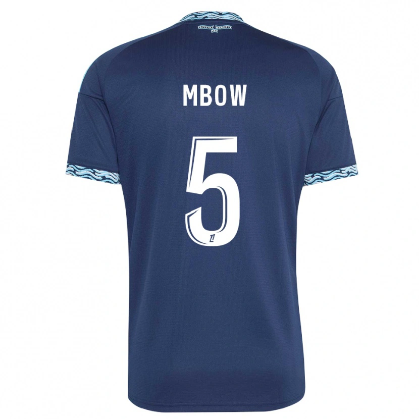 Danxen Męski Moustapha Mbow #5 Stalowoniebieski Biały Domowa Koszulka 2026/27 Koszulki Klubowe