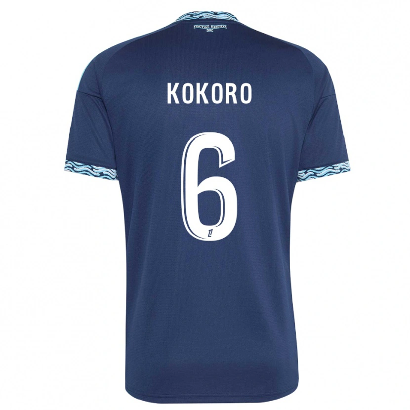 Danxen Męski Clarence Kokoro #6 Stalowoniebieski Biały Domowa Koszulka 2026/27 Koszulki Klubowe