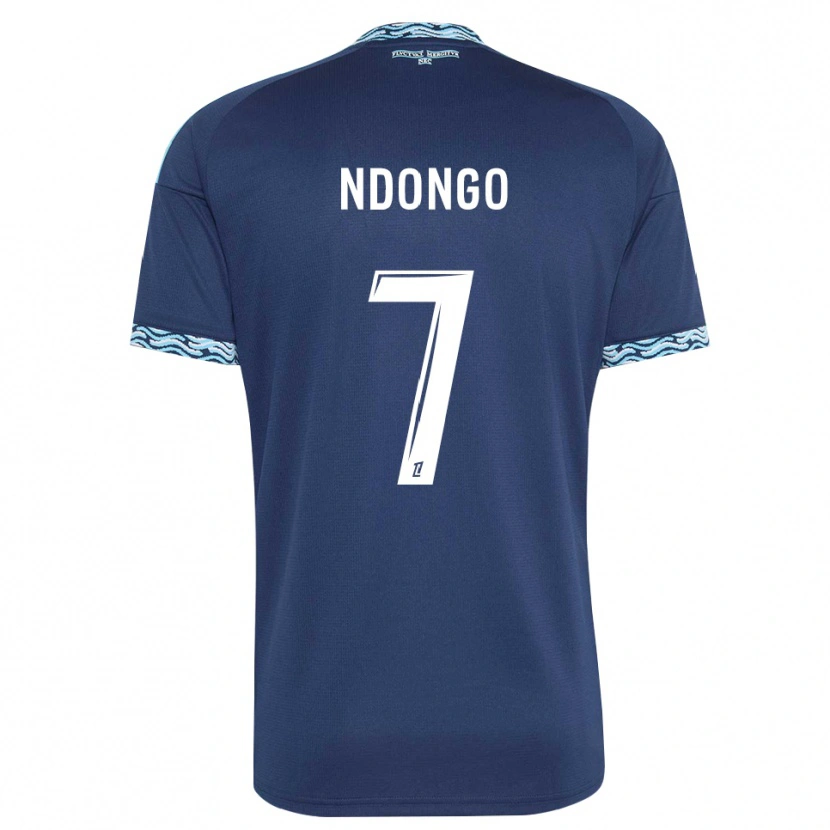 Danxen Męski Sidy Ndongo #7 Stalowoniebieski Biały Domowa Koszulka 2026/27 Koszulki Klubowe