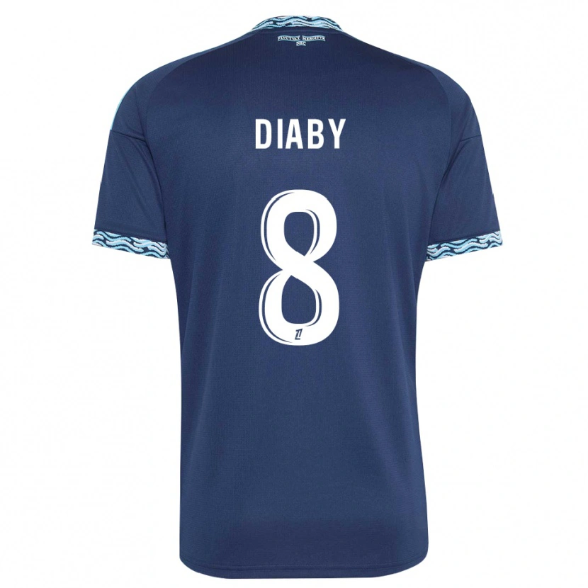 Danxen Męski Aboubakar Diaby #8 Stalowoniebieski Biały Domowa Koszulka 2026/27 Koszulki Klubowe