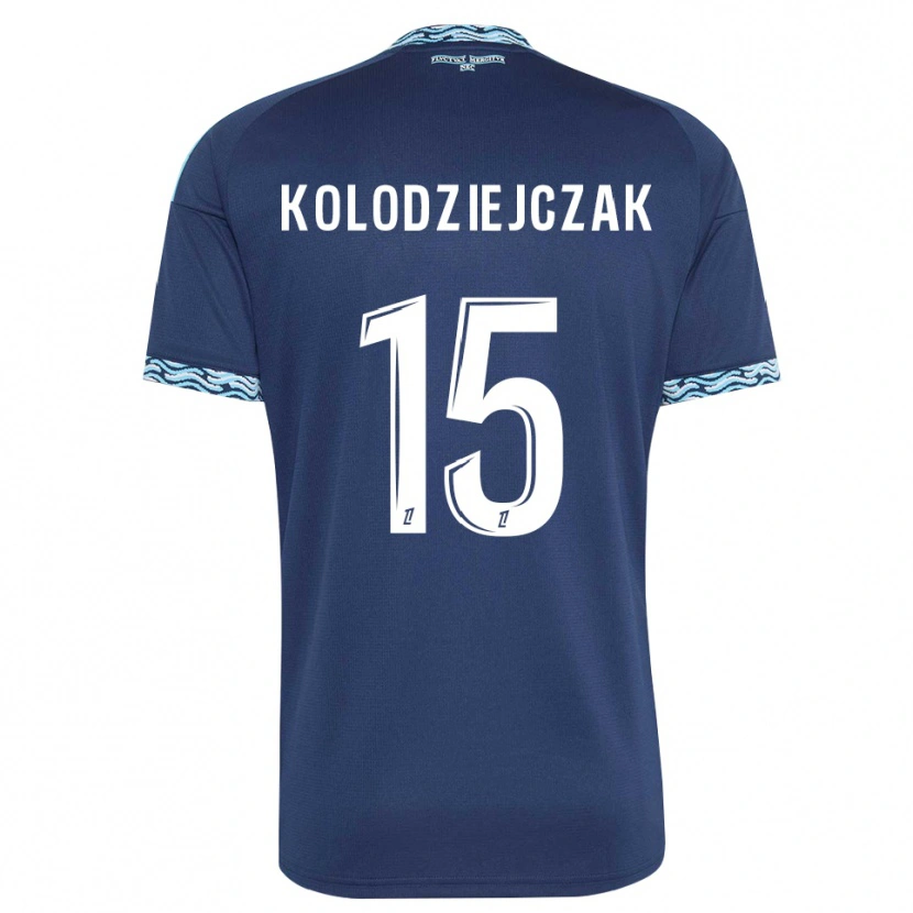 Danxen Męski Timothée Kolodziejczak #15 Stalowoniebieski Biały Domowa Koszulka 2026/27 Koszulki Klubowe