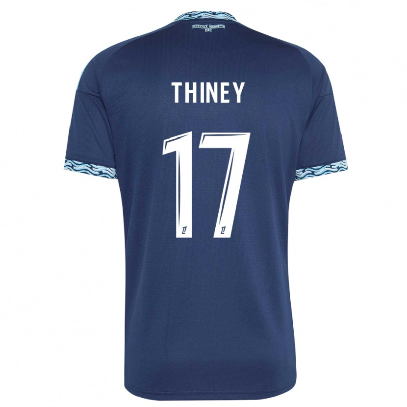 Danxen Męski Gaëtane Thiney #17 Stalowoniebieski Biały Domowa Koszulka 2026/27 Koszulki Klubowe