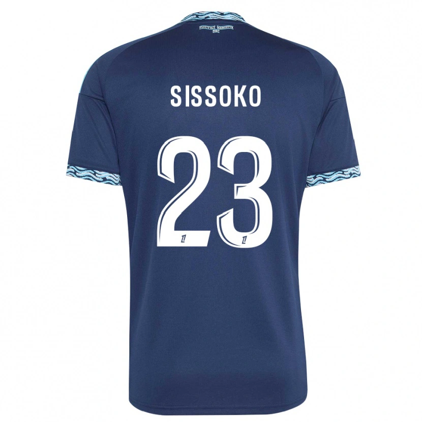 Danxen Męski Teninsoun Sissoko #23 Stalowoniebieski Biały Domowa Koszulka 2026/27 Koszulki Klubowe