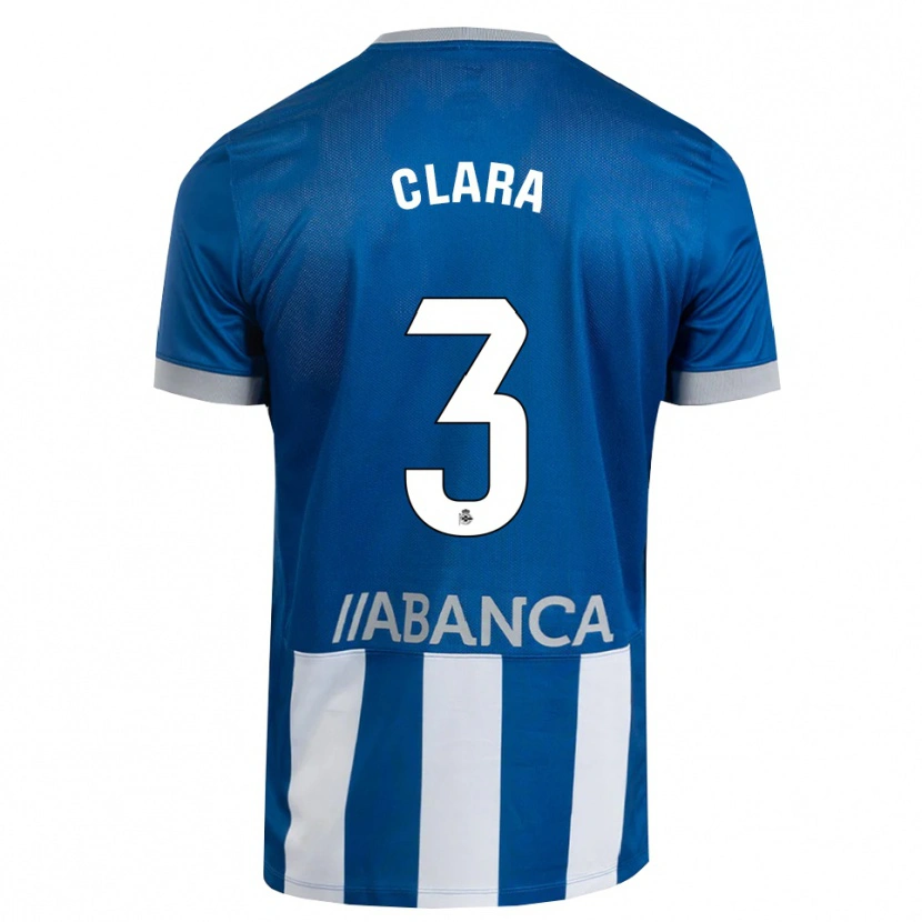 Danxen Męski Clara Rodríguez #3 Niebieski Szary Biały Domowa Koszulka 2026/27 Koszulki Klubowe