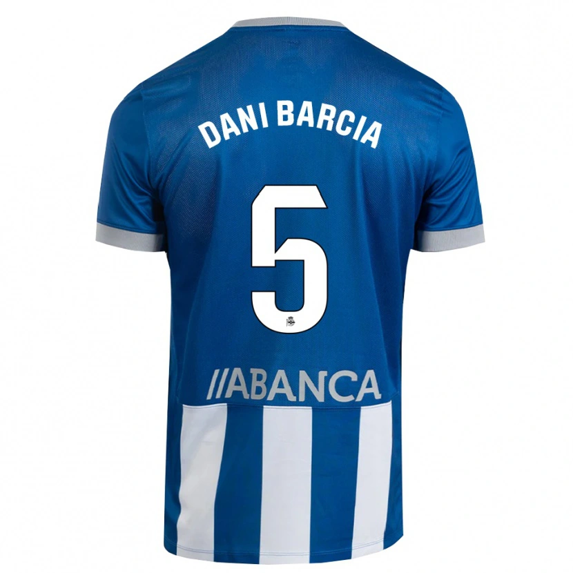 Danxen Męski Dani Barcia #5 Niebieski Szary Biały Domowa Koszulka 2026/27 Koszulki Klubowe