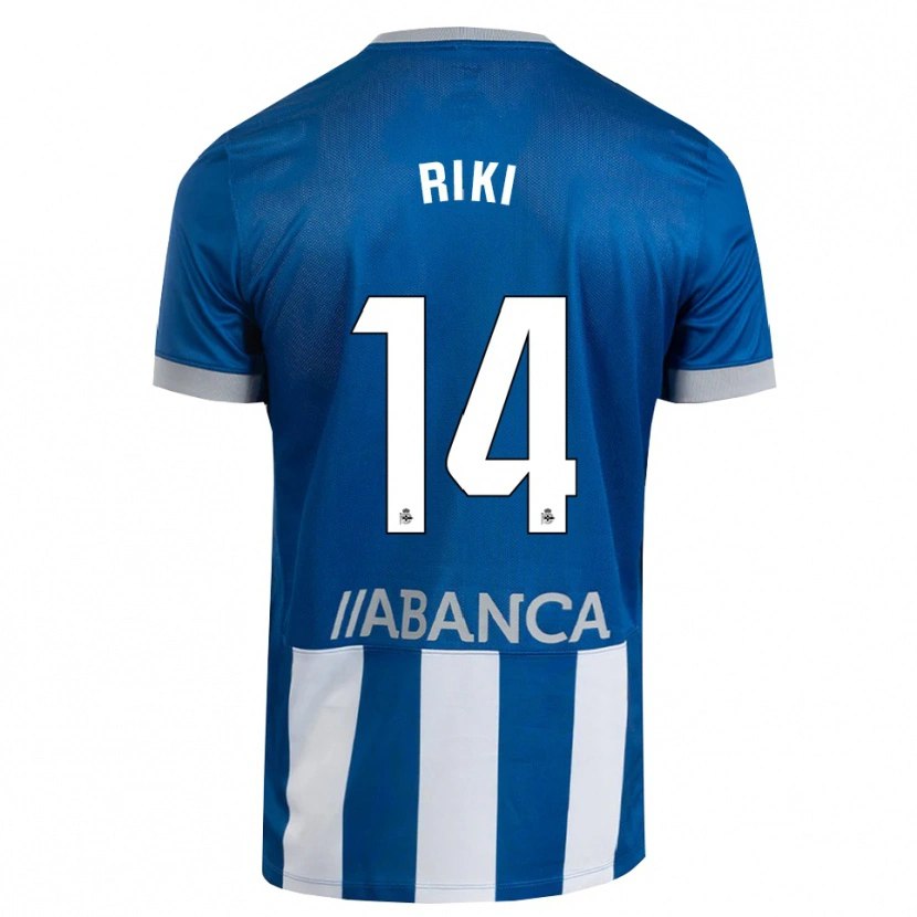 Danxen Męski Riki Rodríguez #14 Niebieski Szary Biały Domowa Koszulka 2026/27 Koszulki Klubowe