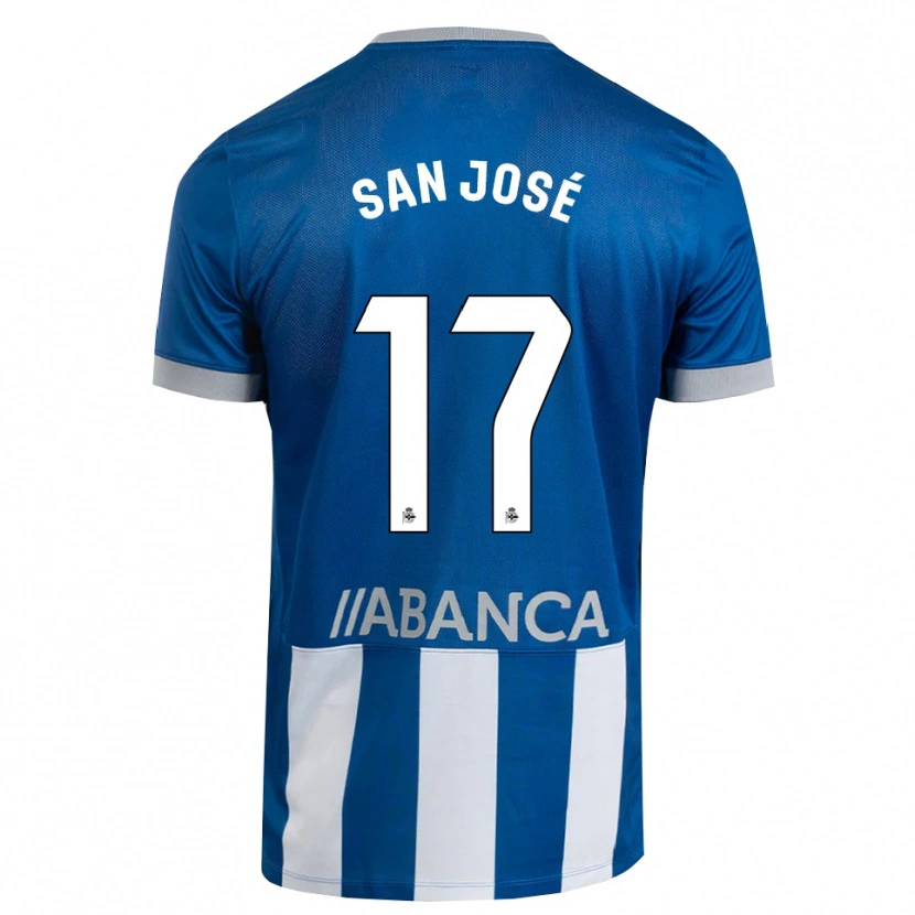 Danxen Męski Koke San José #17 Niebieski Szary Biały Domowa Koszulka 2026/27 Koszulki Klubowe