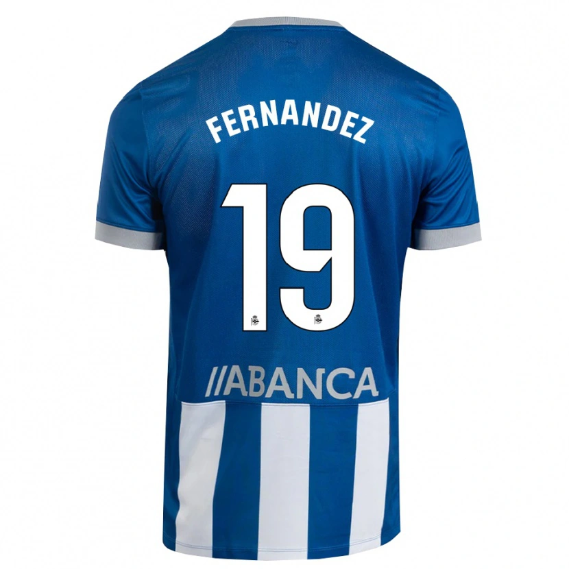 Danxen Męski Quique Fernández #19 Niebieski Szary Biały Domowa Koszulka 2026/27 Koszulki Klubowe