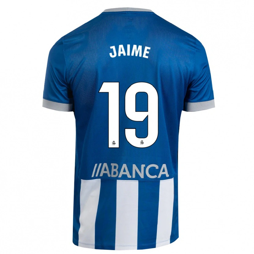 Danxen Męski Jaime Sánchez #19 Niebieski Szary Biały Domowa Koszulka 2026/27 Koszulki Klubowe