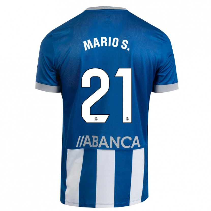 Danxen Męski Mario Soriano #21 Niebieski Szary Biały Domowa Koszulka 2026/27 Koszulki Klubowe