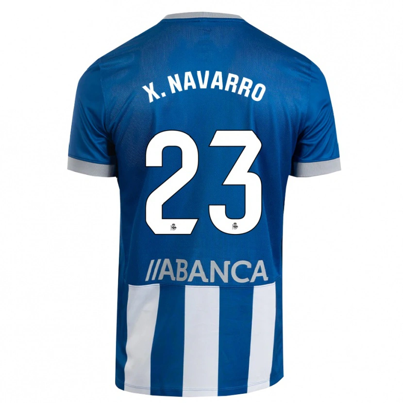 Danxen Męski Ximo Navarro #23 Niebieski Szary Biały Domowa Koszulka 2026/27 Koszulki Klubowe