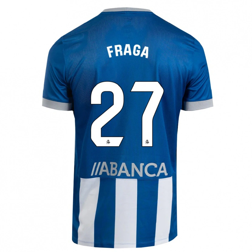 Danxen Męski Álvaro Fraga #27 Niebieski Szary Biały Domowa Koszulka 2026/27 Koszulki Klubowe