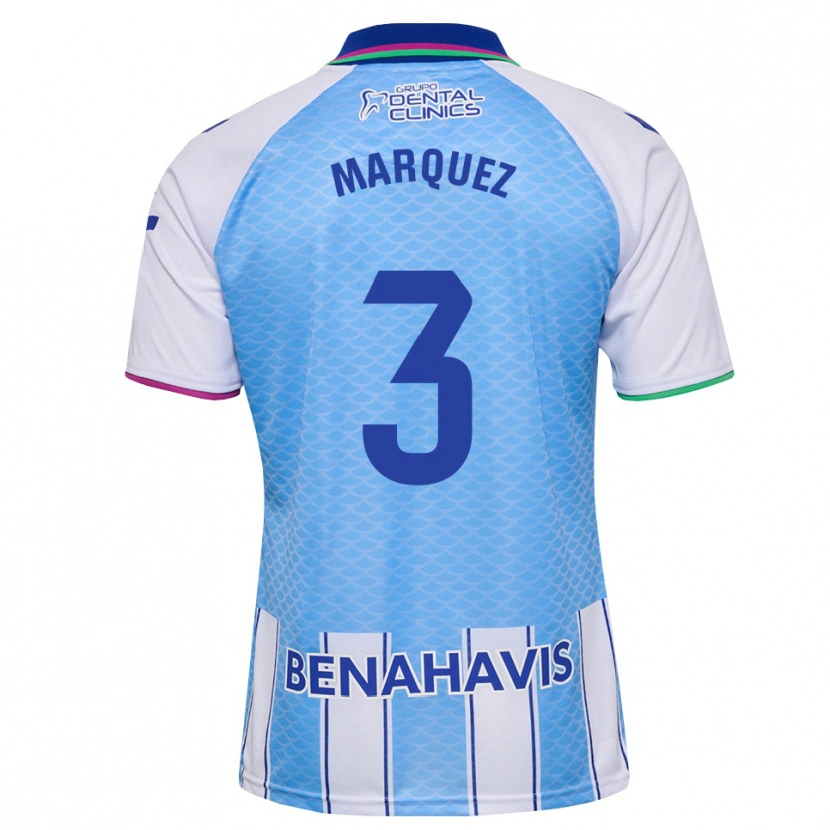Danxen Męski David Márquez #3 Głęboki Błękitny Biały Domowa Koszulka 2026/27 Koszulki Klubowe