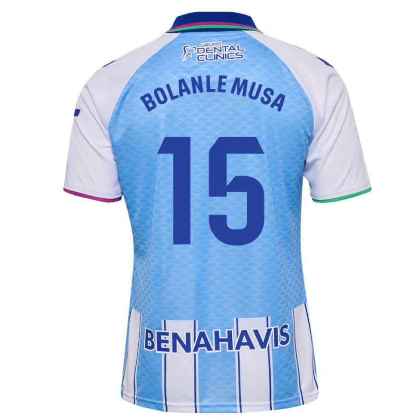 Danxen Męski Wahab Bolanle Musa #15 Głęboki Błękitny Biały Domowa Koszulka 2026/27 Koszulki Klubowe