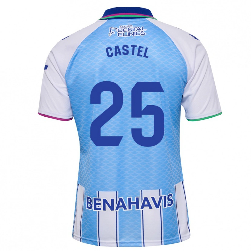 Danxen Męski Sergio Castel #25 Głęboki Błękitny Biały Domowa Koszulka 2026/27 Koszulki Klubowe