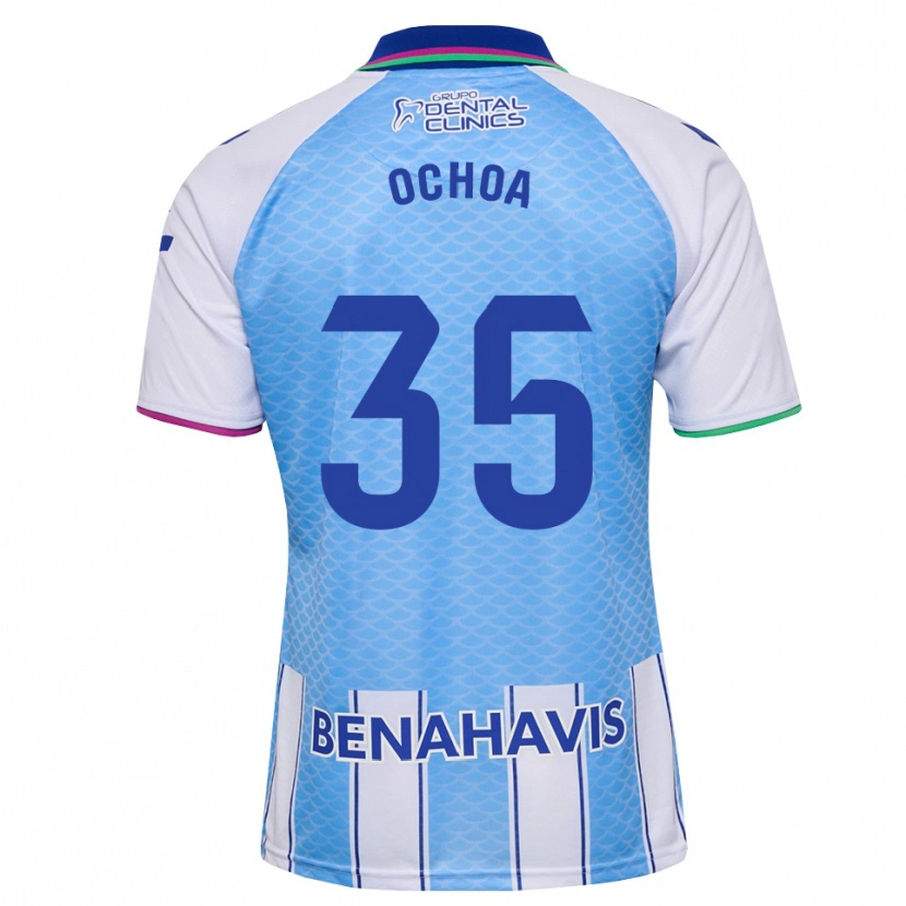 Danxen Męski Aarón Ochoa #35 Głęboki Błękitny Biały Domowa Koszulka 2026/27 Koszulki Klubowe