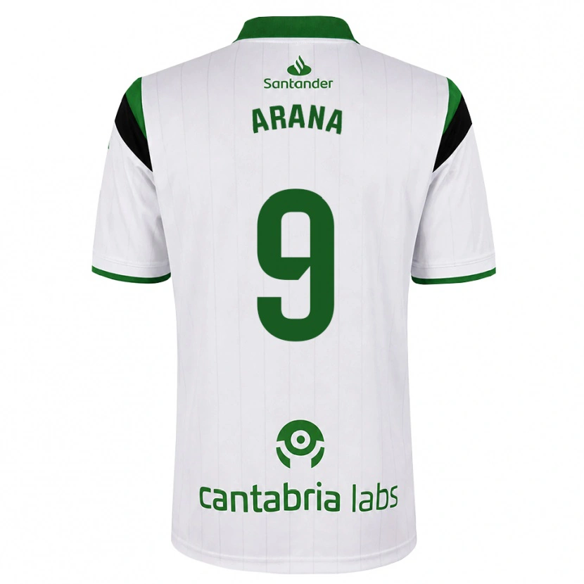 Danxen Męski Juan Carlos Arana #9 Biały Zielony Czarny Domowa Koszulka 2026/27 Koszulki Klubowe