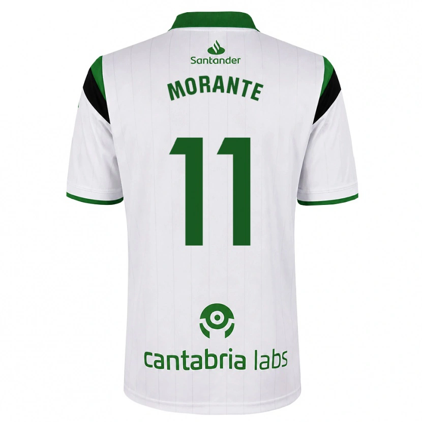 Danxen Męski Alejandro Morante #11 Biały Zielony Czarny Domowa Koszulka 2026/27 Koszulki Klubowe