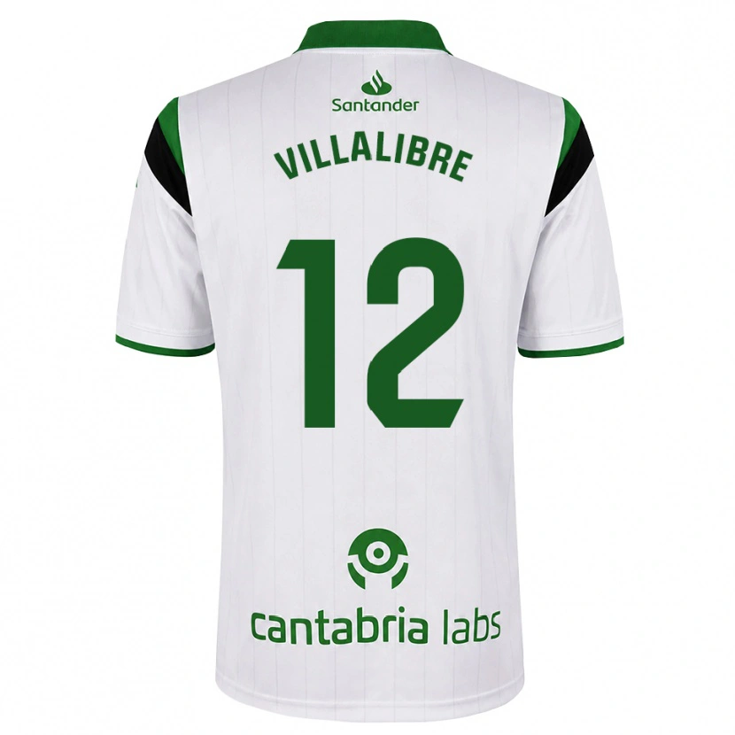 Danxen Męski Asier Villalibre #12 Biały Zielony Czarny Domowa Koszulka 2026/27 Koszulki Klubowe