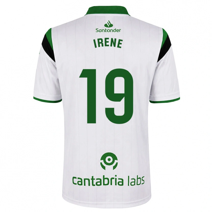 Danxen Męski Irene Canal Gómez #19 Biały Zielony Czarny Domowa Koszulka 2026/27 Koszulki Klubowe