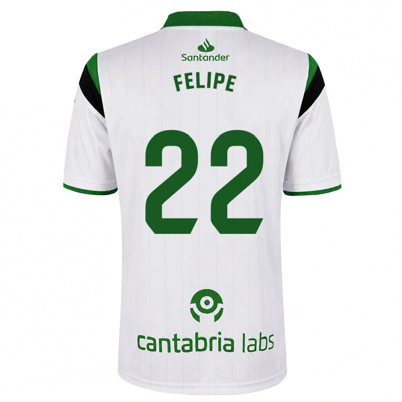 Danxen Męski Pedro Felipe #22 Biały Zielony Czarny Domowa Koszulka 2026/27 Koszulki Klubowe