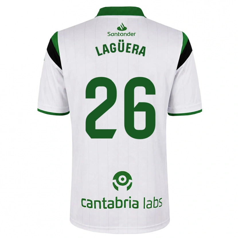 Danxen Męski Christian Lagüera #26 Biały Zielony Czarny Domowa Koszulka 2026/27 Koszulki Klubowe