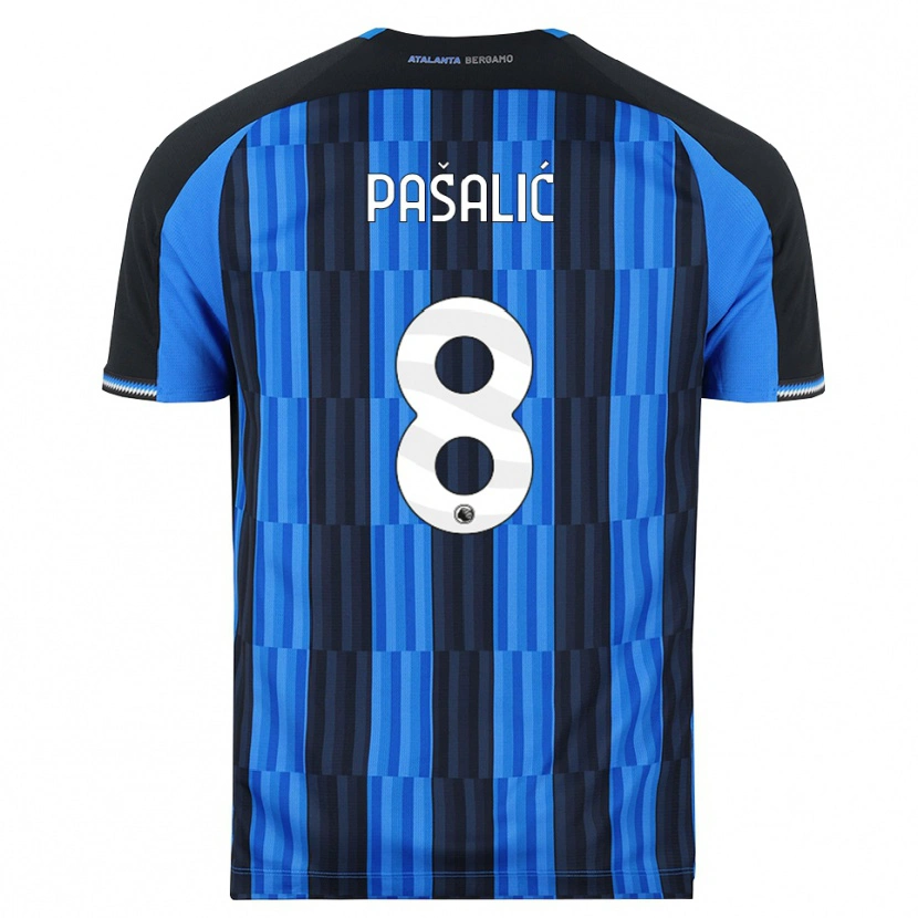 Danxen Męski Mario Pašalić #8 Niebieski Czarny Czerwony Domowa Koszulka 2026/27 Koszulki Klubowe