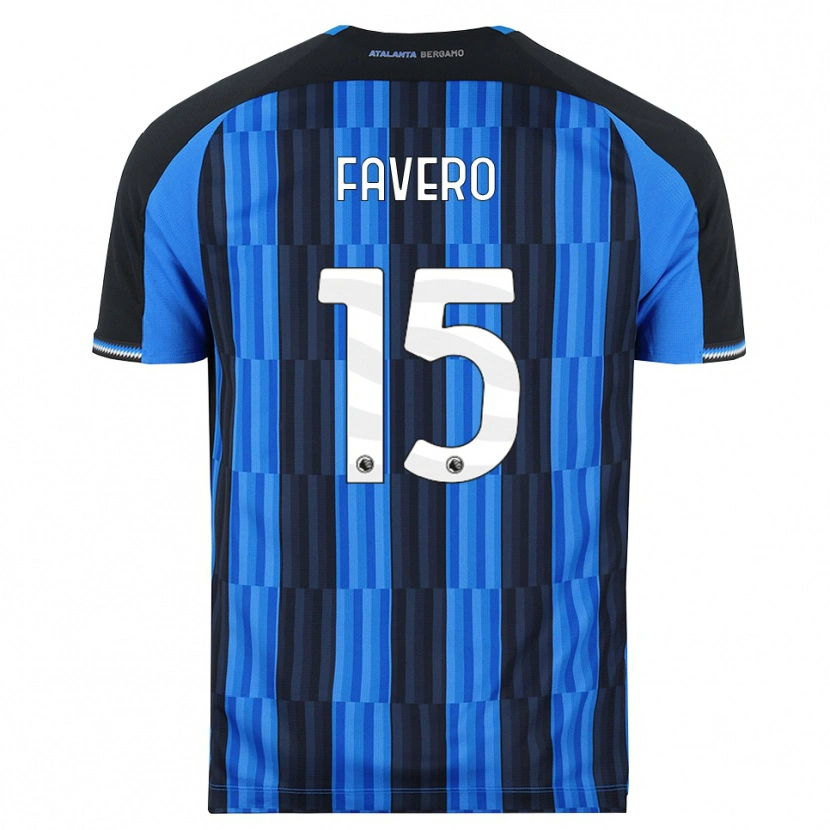 Danxen Męski Riccardo Favero #15 Niebieski Czarny Czerwony Domowa Koszulka 2026/27 Koszulki Klubowe