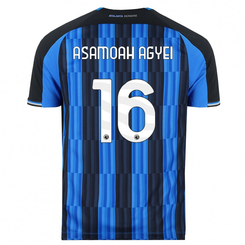 Danxen Męski Yaw Asamoah Agyei #16 Niebieski Czarny Czerwony Domowa Koszulka 2026/27 Koszulki Klubowe