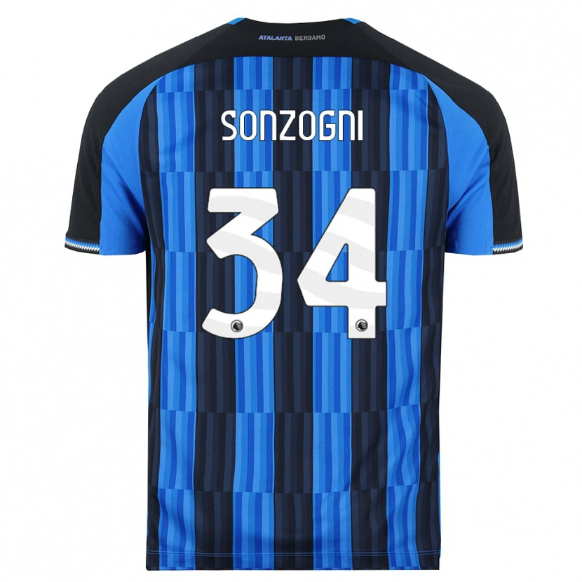 Danxen Męski Mattia Sonzogni #34 Niebieski Czarny Czerwony Domowa Koszulka 2026/27 Koszulki Klubowe