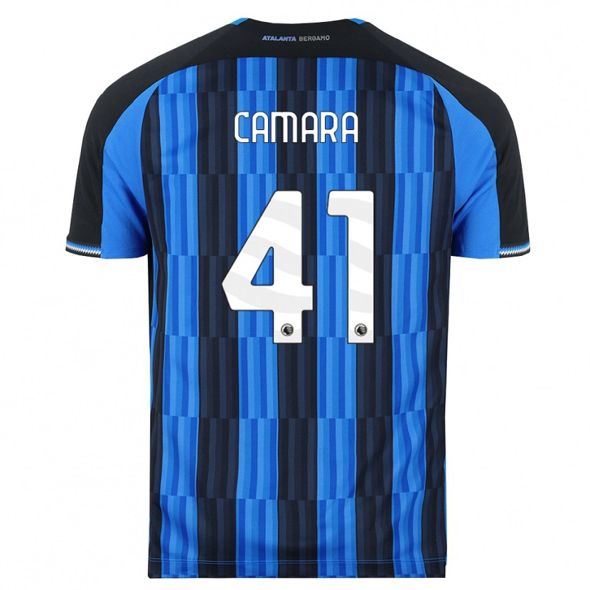 Danxen Męski Ibrahima Camara #41 Niebieski Czarny Czerwony Domowa Koszulka 2026/27 Koszulki Klubowe