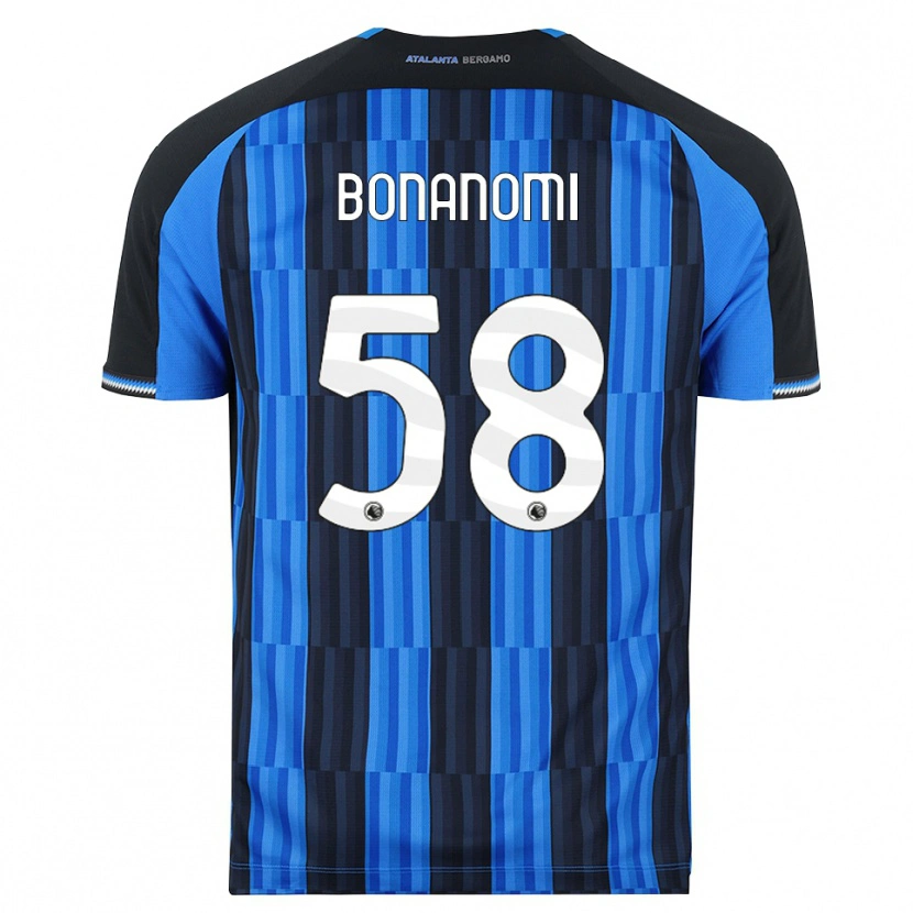 Danxen Męski Andrea Bonanomi #58 Niebieski Czarny Czerwony Domowa Koszulka 2026/27 Koszulki Klubowe