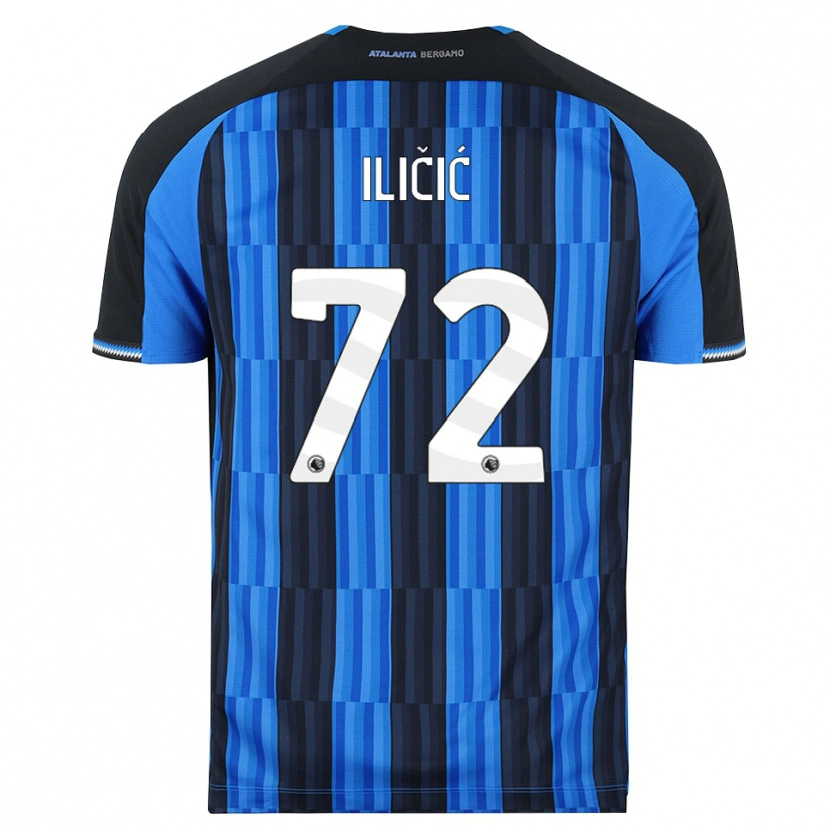 Danxen Męski Josip Ilicic #72 Niebieski Czarny Czerwony Domowa Koszulka 2026/27 Koszulki Klubowe