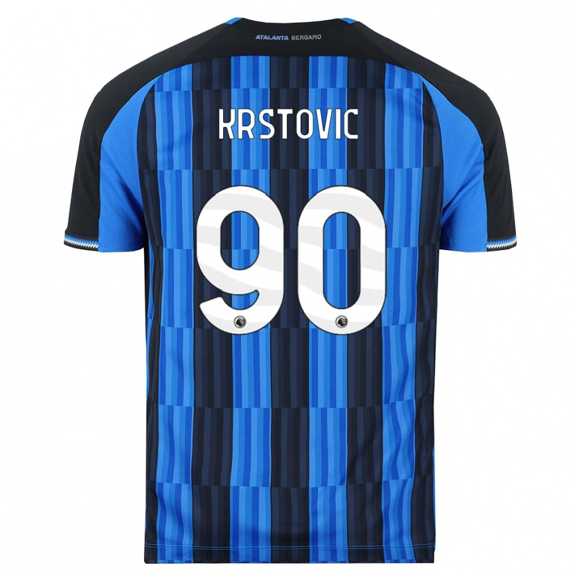 Danxen Męski Nikola Krstović #90 Niebieski Czarny Czerwony Domowa Koszulka 2026/27 Koszulki Klubowe