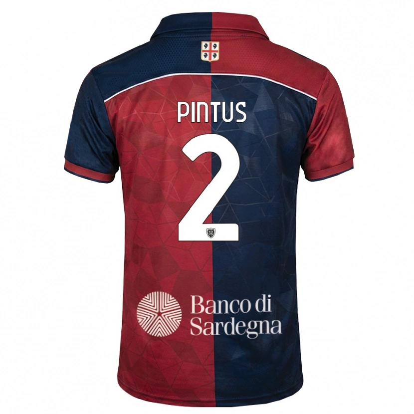 Danxen Męski Nicola Pintus #2 Bordowy Królewski Niebieski Domowa Koszulka 2026/27 Koszulki Klubowe