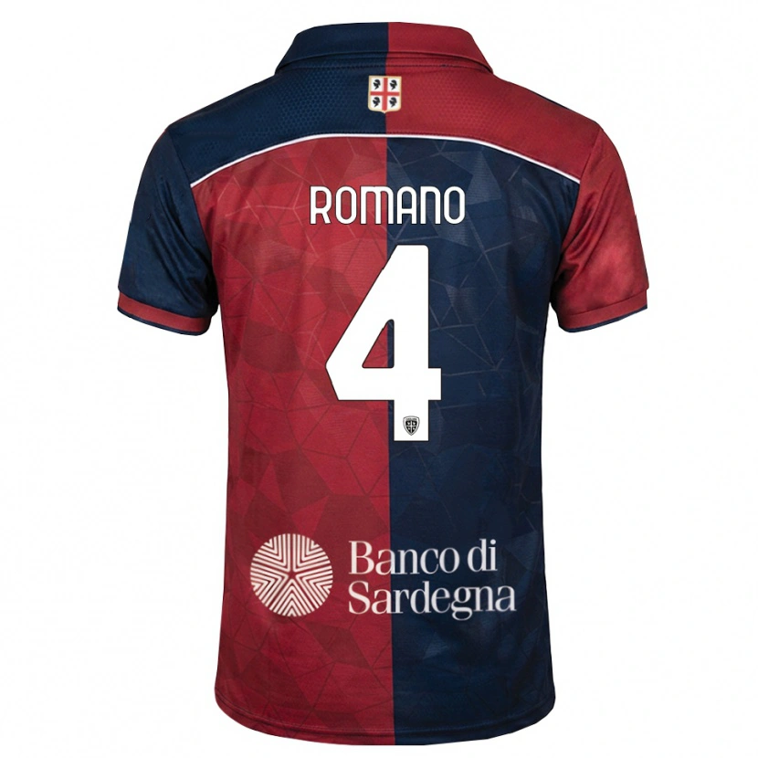 Danxen Męski Alessandro Romano #4 Bordowy Królewski Niebieski Domowa Koszulka 2026/27 Koszulki Klubowe