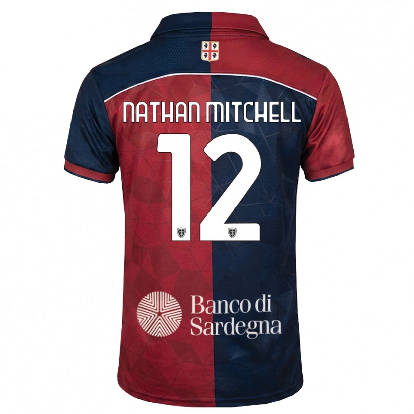 Danxen Męski Anton Nathan Mitchell #12 Bordowy Królewski Niebieski Domowa Koszulka 2026/27 Koszulki Klubowe