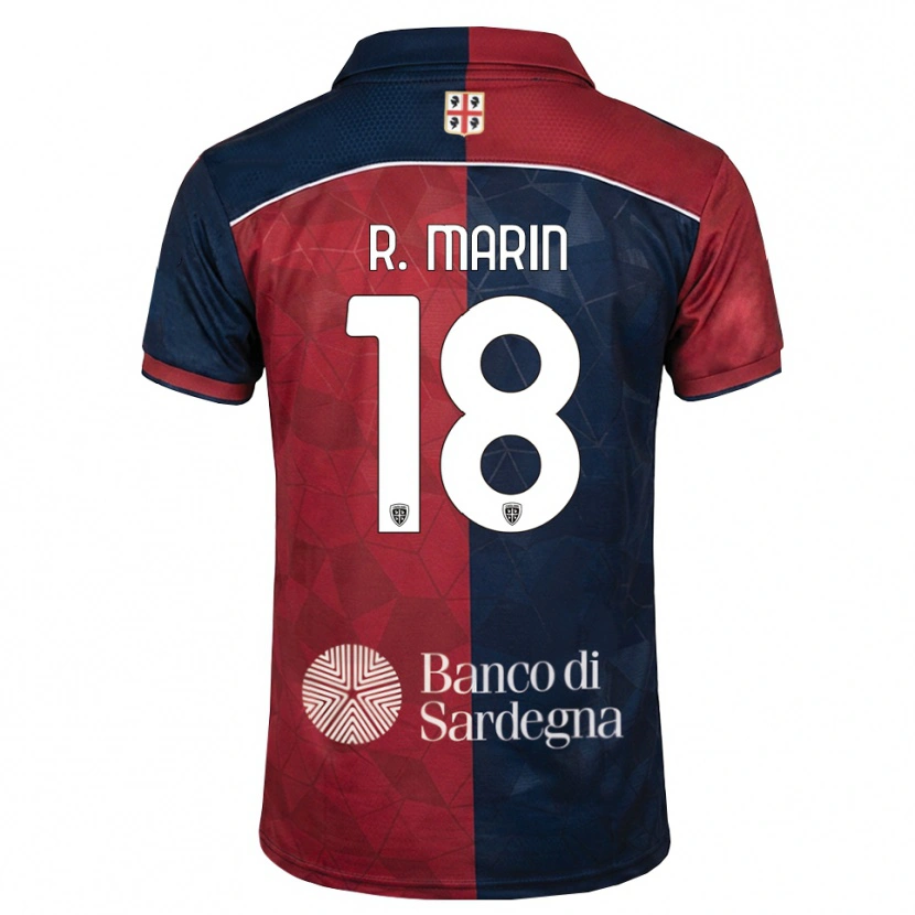 Danxen Męski Răzvan Marin #18 Bordowy Królewski Niebieski Domowa Koszulka 2026/27 Koszulki Klubowe