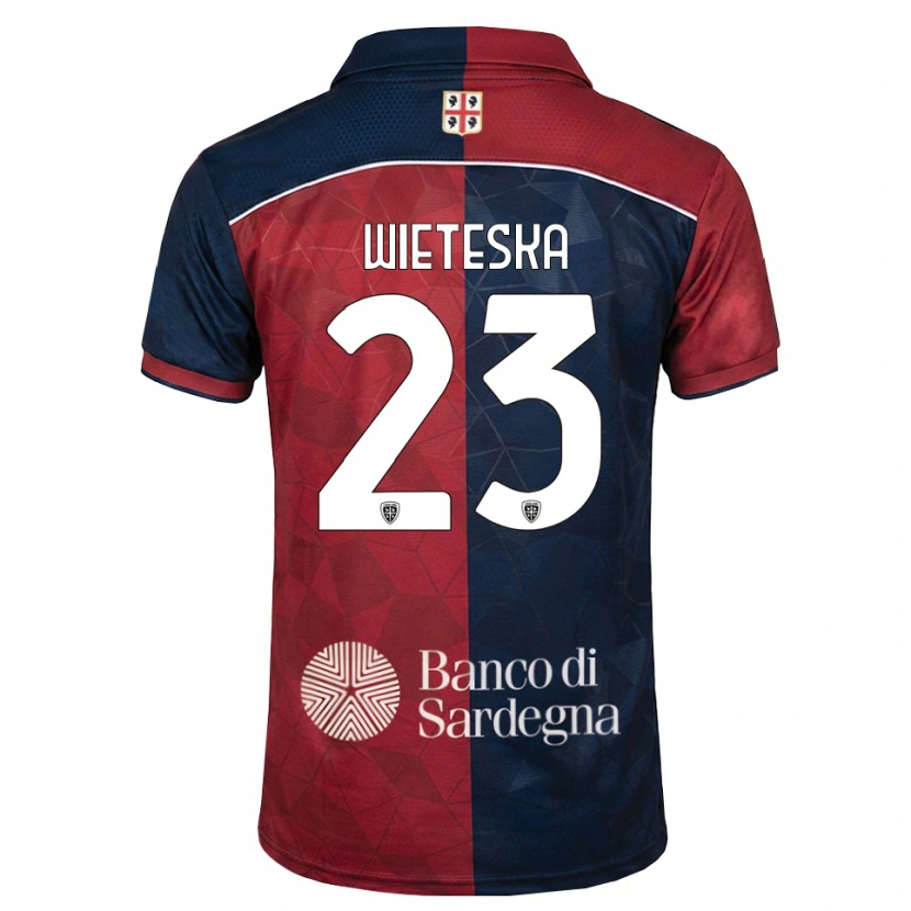 Danxen Męski Mateusz Wieteska #23 Bordowy Królewski Niebieski Domowa Koszulka 2026/27 Koszulki Klubowe