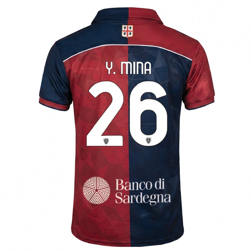 Danxen Męski Yerry Mina #26 Bordowy Królewski Niebieski Domowa Koszulka 2026/27 Koszulki Klubowe