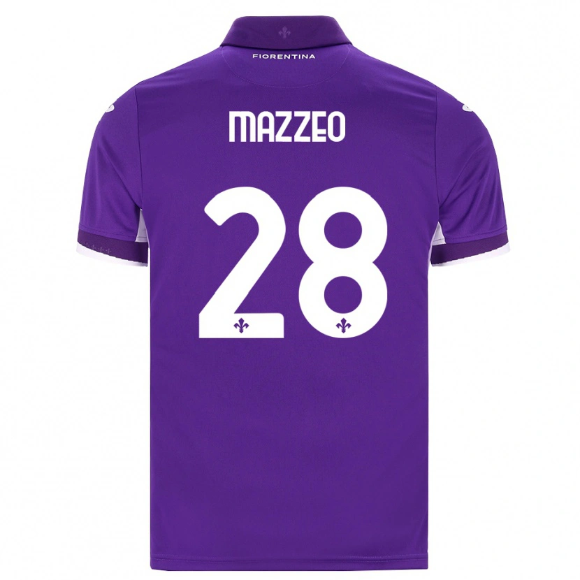Danxen Męski Brando Mazzeo #28 Fioletowy Biały Różowy Domowa Koszulka 2026/27 Koszulki Klubowe